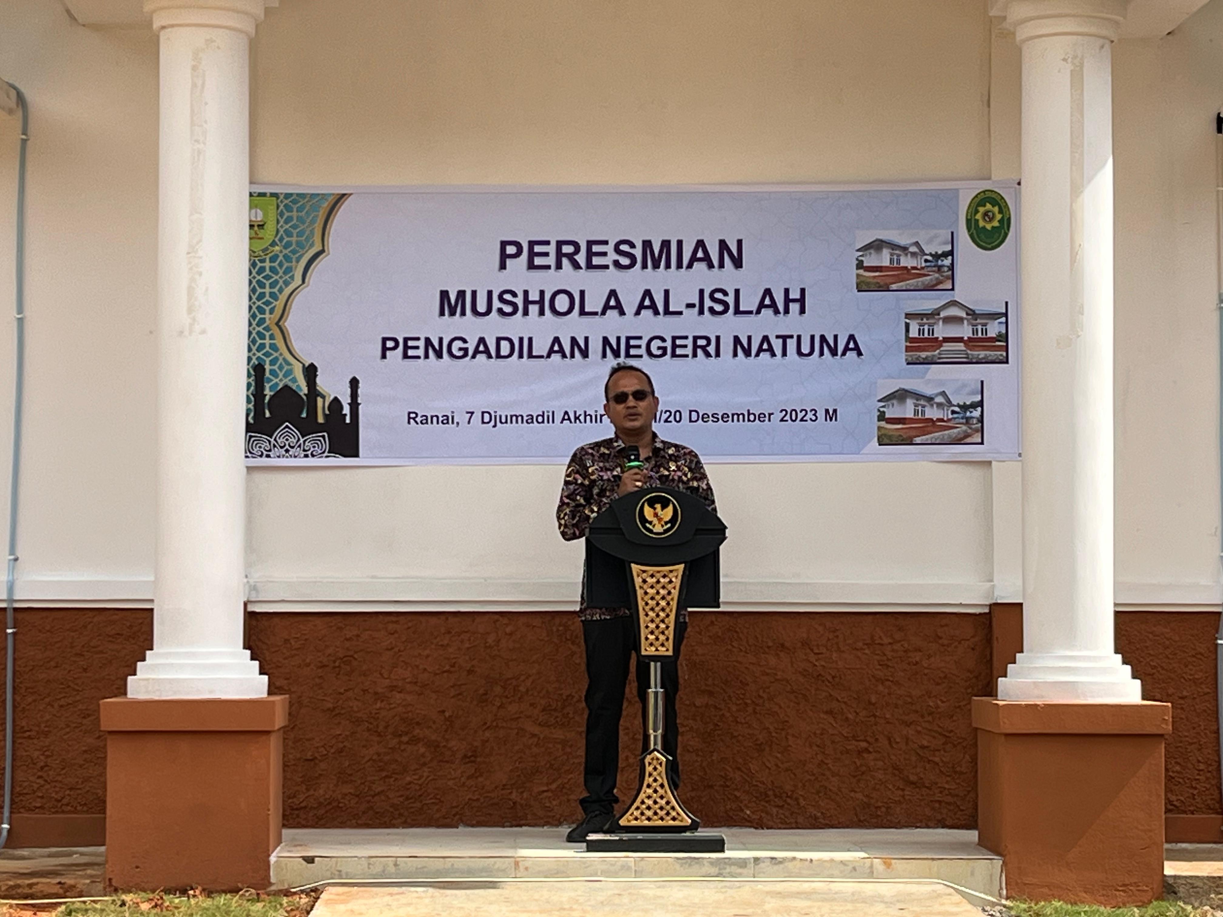 Peresmian Mushola Al-Islah Pengadilan Negeri Natuna